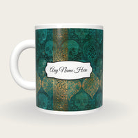 Mughal Skulls Name Mug 2, back with the second name label