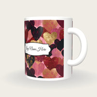 Lubok Hearts Name Mug 2, three-quarter view