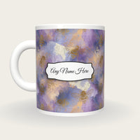 Storybook Bee Name Mug, back with the second name label