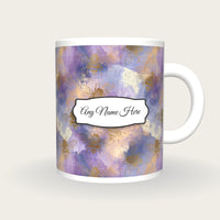 Storybook Bee Name Mug, front with the name label