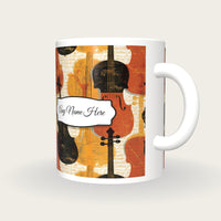 Kintsugi Violin Name Mug 2, three-quarter view