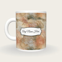 Storybook Fish Name Mug 2, back with the second name label