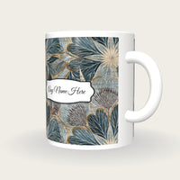 Radial Biological Heart Ocotillo Name Mug, three-quarter view