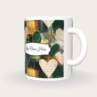 Screenprint Heart Name Mug 3, three-quarter view