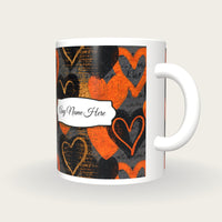 Lithograph Heart Name Mug 2, three-quarter view