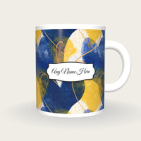 Etching Heart Name Mug, front with the name label
