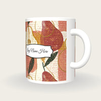 Lithograph Fruit Name Mug, three-quarter view