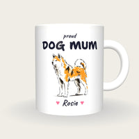 Personalised Akita Dog Mum Mug, front