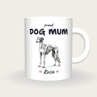 Personalised Greyhound Dog Mum Mug, front