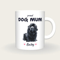 Personalised Newfoundland Dog Mum Mug, front