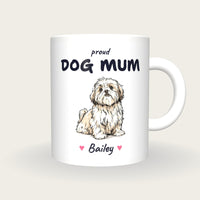 Personalised Shih Tzu Dog Mum Mug, front
