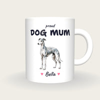 Personalised Whippet Dog Mum Mug, front