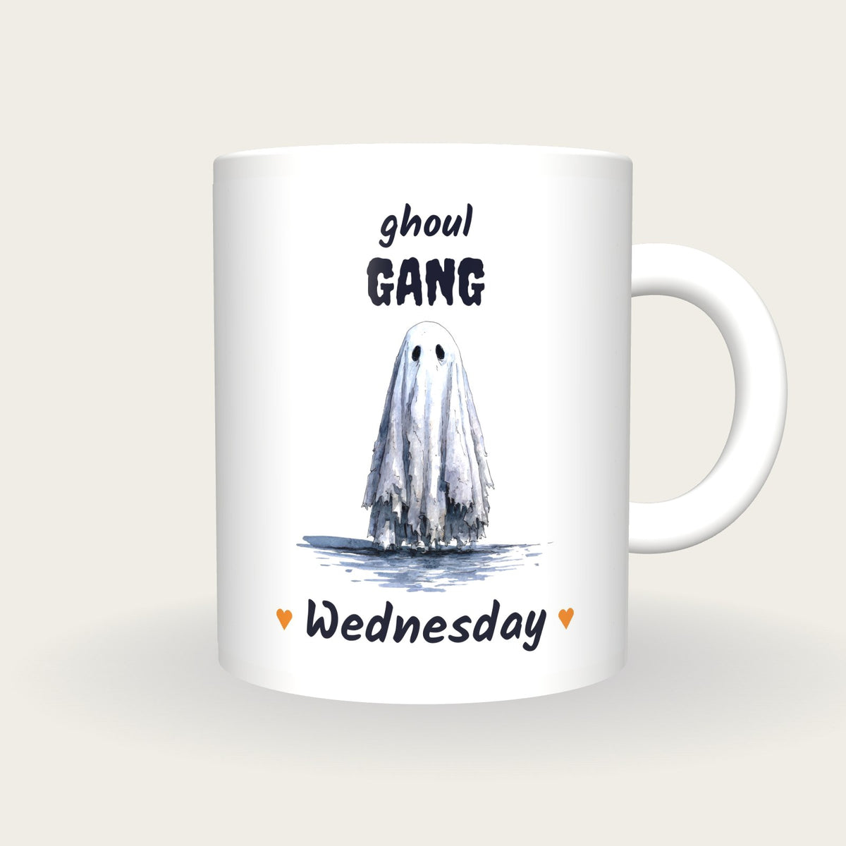 Personalised Ghost Mug, Ghoul Gang, front