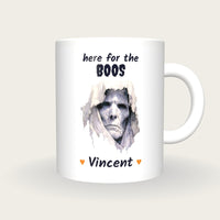 Personalised Ghoul Mug, Here For The Boos, front