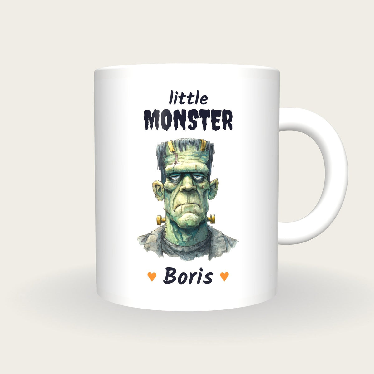 Personalised Monster Mug, Little Monster, front