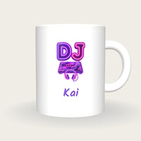 Personalised DJ Mug, front