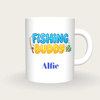 Personalised Fishing Buddy Mug, front