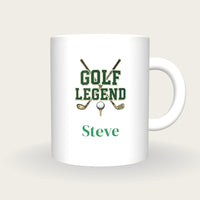 Personalised Golf Legend Mug, front