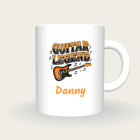 Personalised Guitar Legend Mug, front