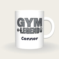 Personalised Gym Legend Mug, front