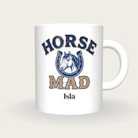 Personalised Horse Mad Mug, front