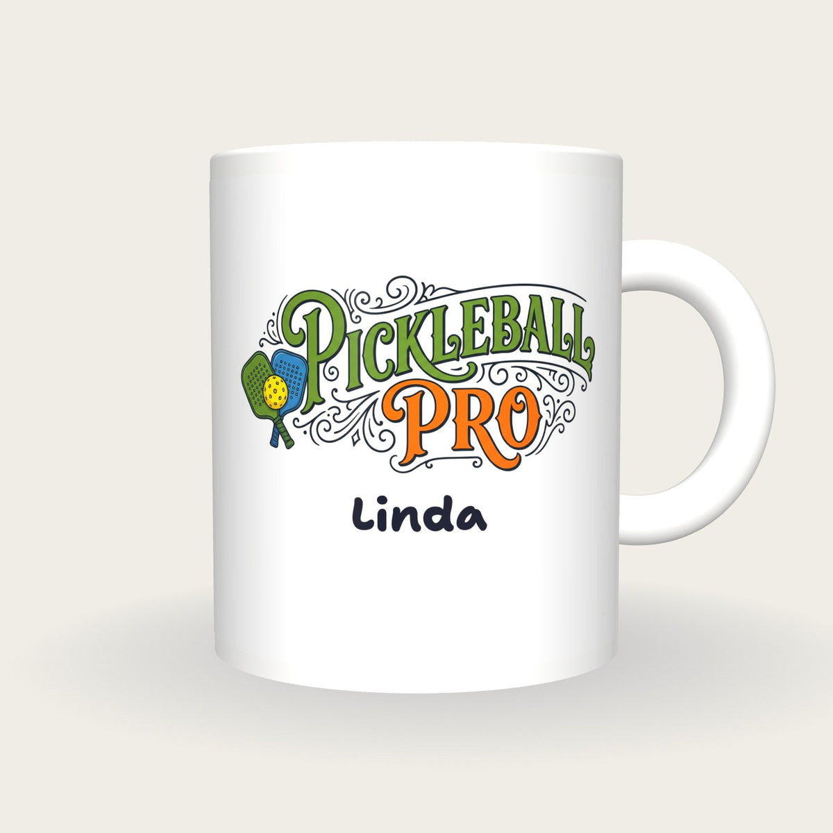 Personalised Pickleball Pro Mug, front