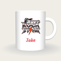 Personalised Rock Star Mug, front