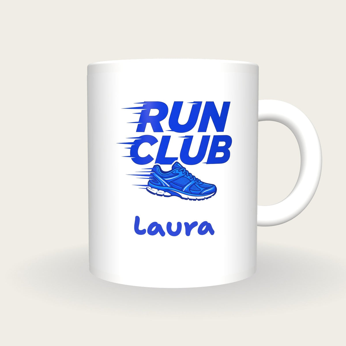 Personalised Run Club Mug, front