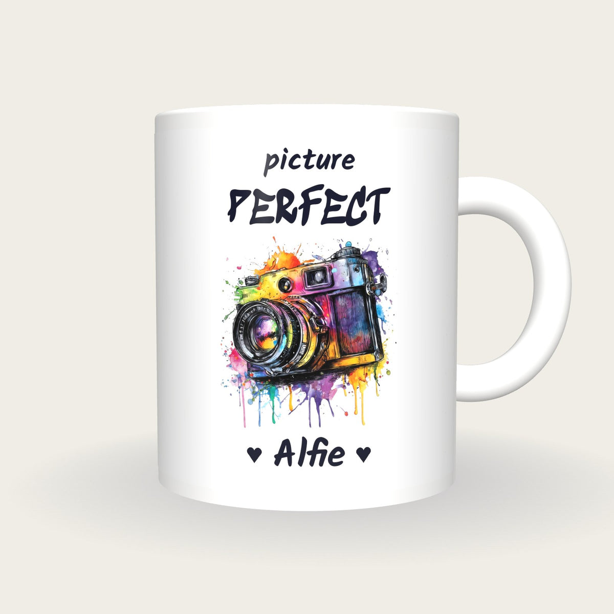 Personalised Camera Mug, Picture Perfect, front