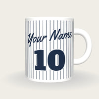 Design Your Own Baseball Jersey Mug, front