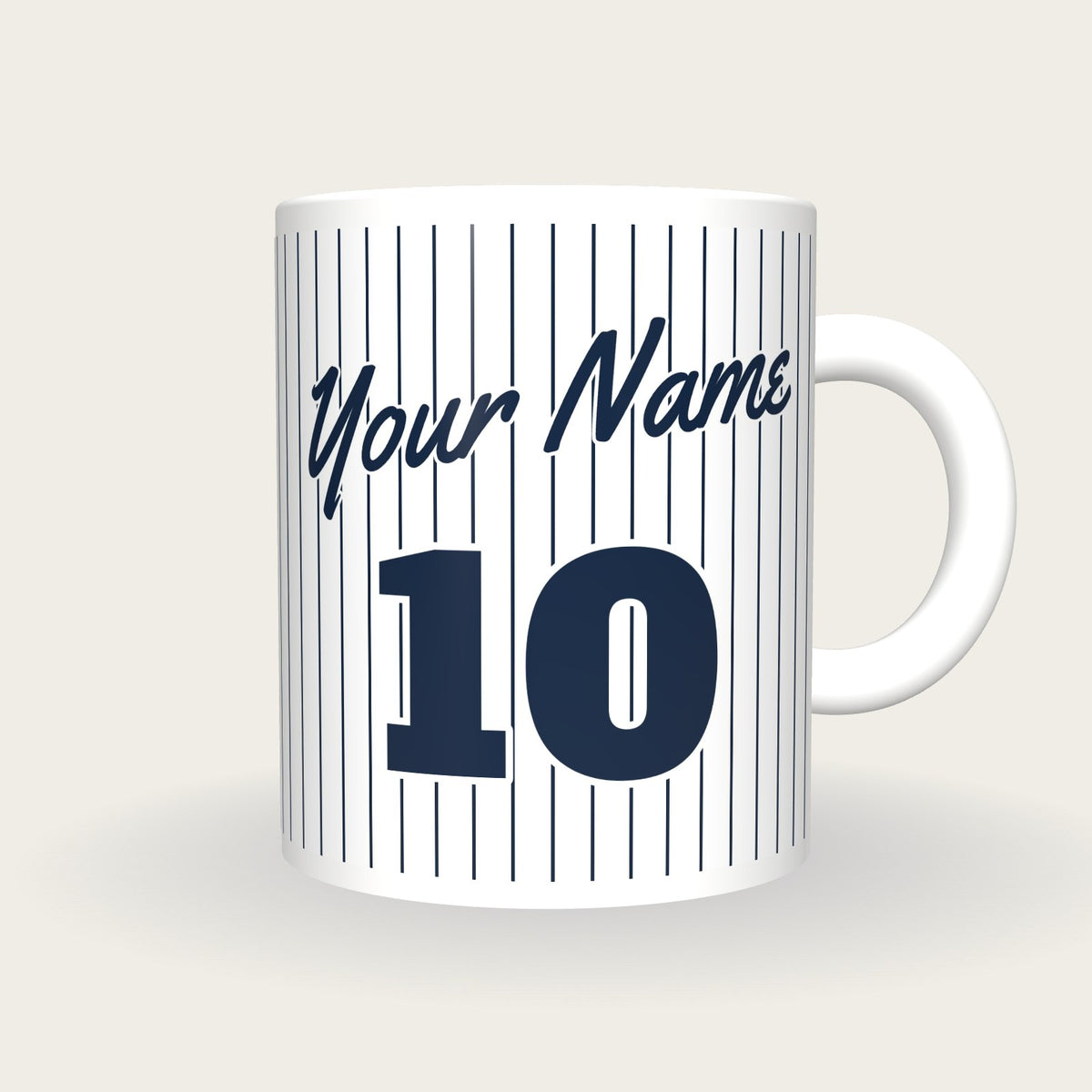 Design Your Own Baseball Jersey Mug, front