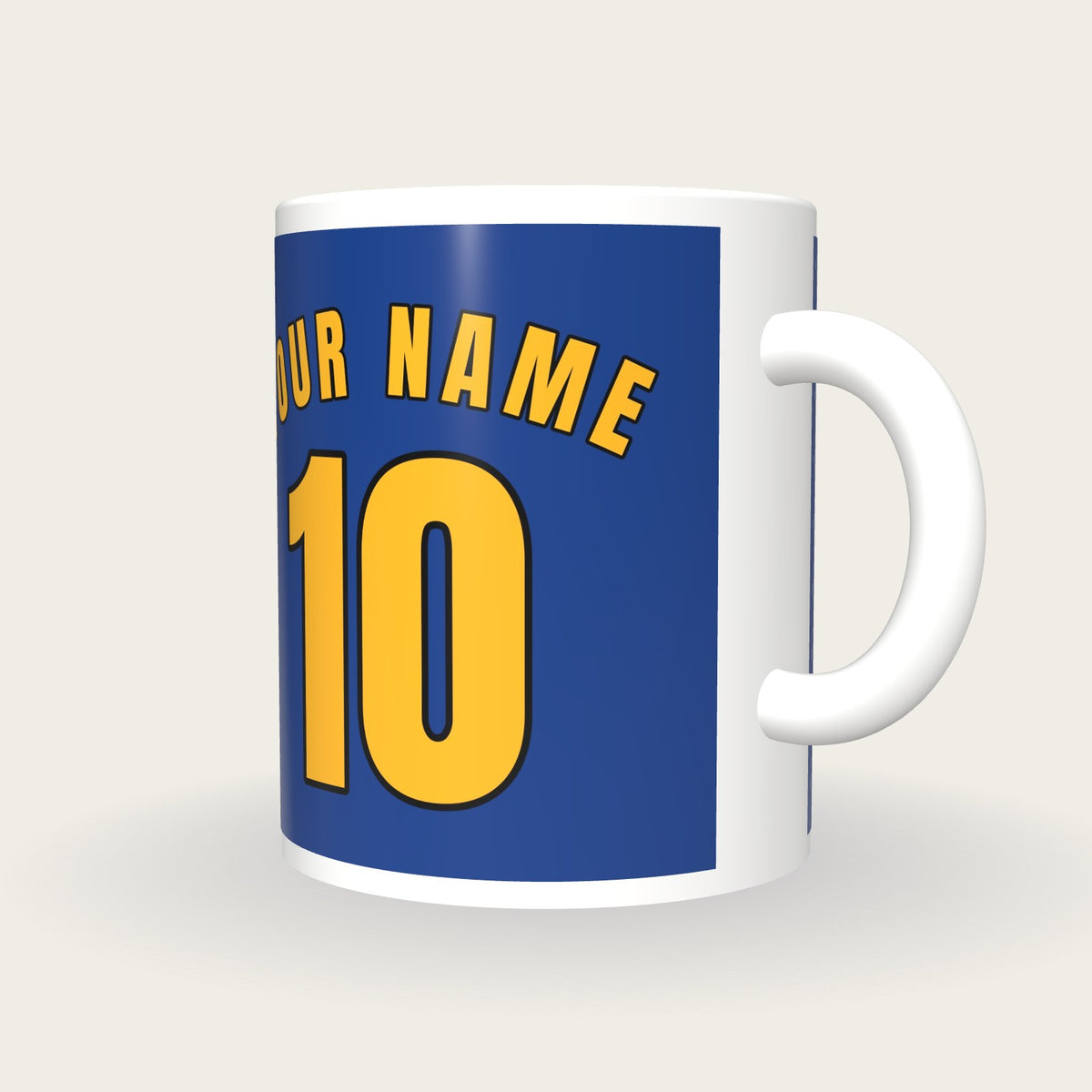 Design Your Own Basketball Jersey Mug, three-quarter view