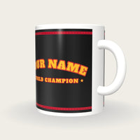 Design Your Own Boxing Robe Mug, three-quarter view