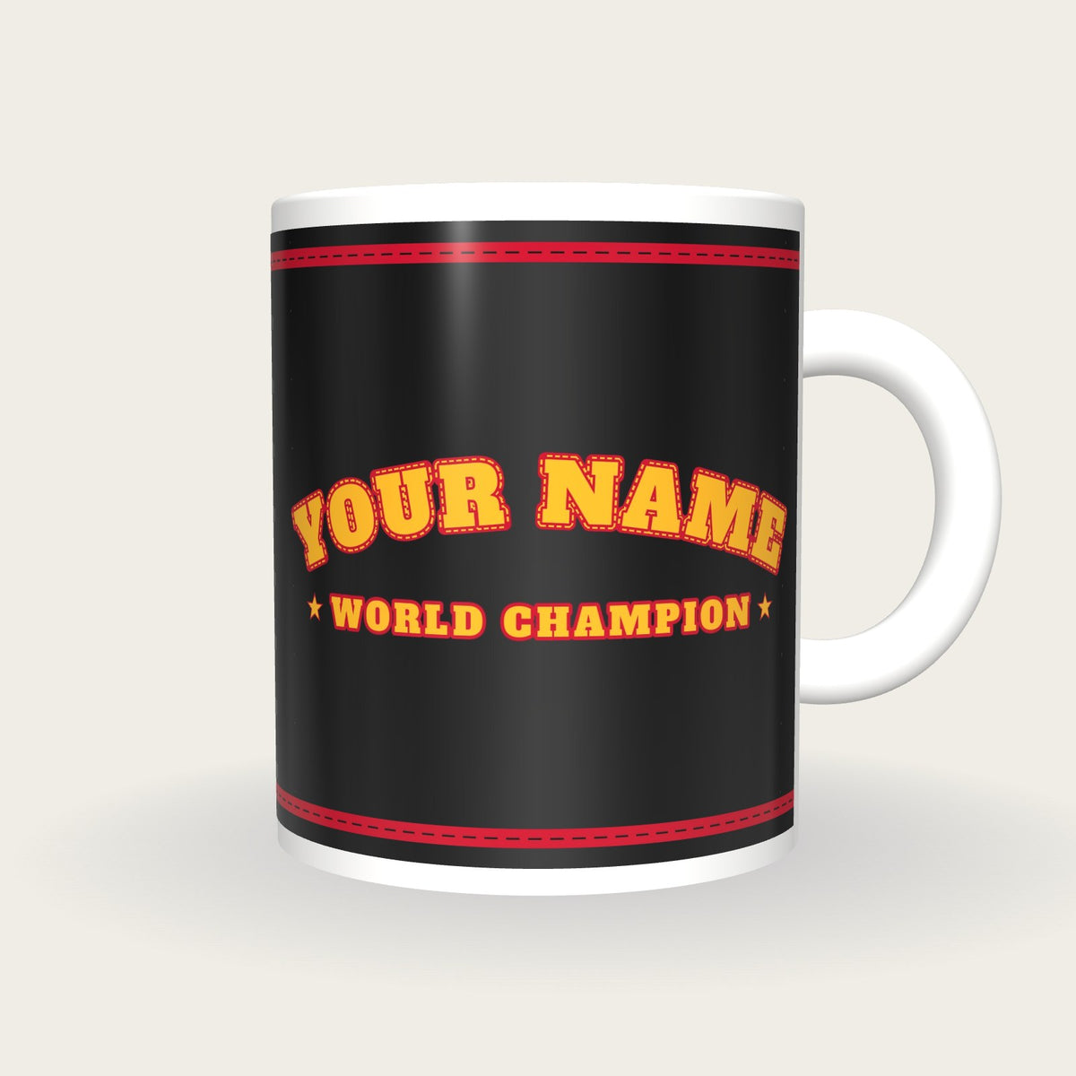 Design Your Own Boxing Robe Mug, front