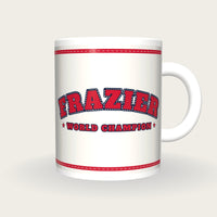 Personalised White and Red Boxing Robe Mug, front