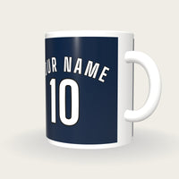 Design Your Own Cricket Shirt Mug, three-quarter view