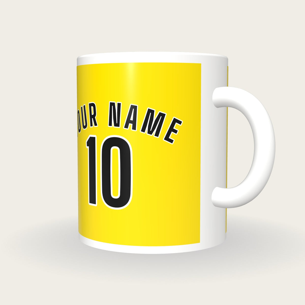 Design Your Own Cycling Jersey Mug, three-quarter view