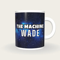 Personalised Cosmic Galaxy Darts Shirt Mug, front