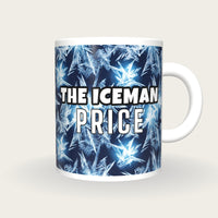 Personalised Ice Crystals Darts Shirt Mug, front
