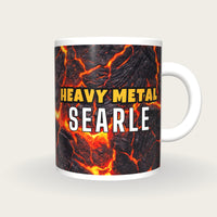 Personalised Molten Lava Darts Shirt Mug, front