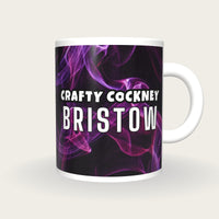 Personalised Purple Smoke Darts Shirt Mug, front