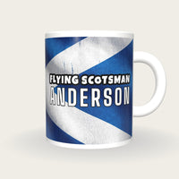 Personalised Saltire Darts Shirt Mug, front