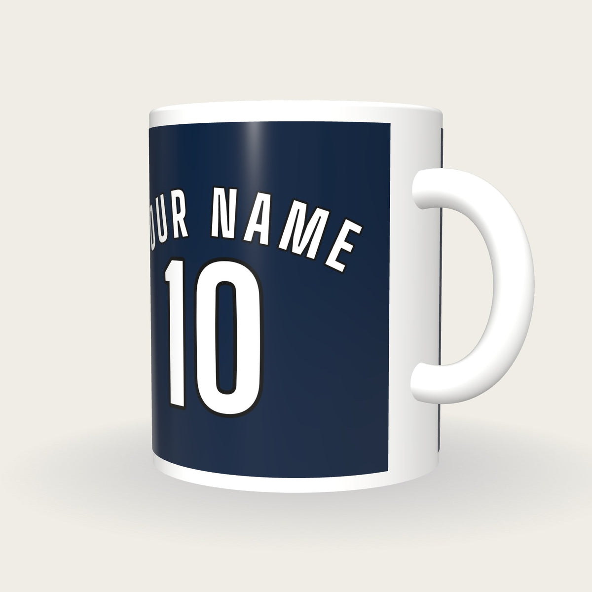 Design Your Own Hockey Shirt Mug, three-quarter view