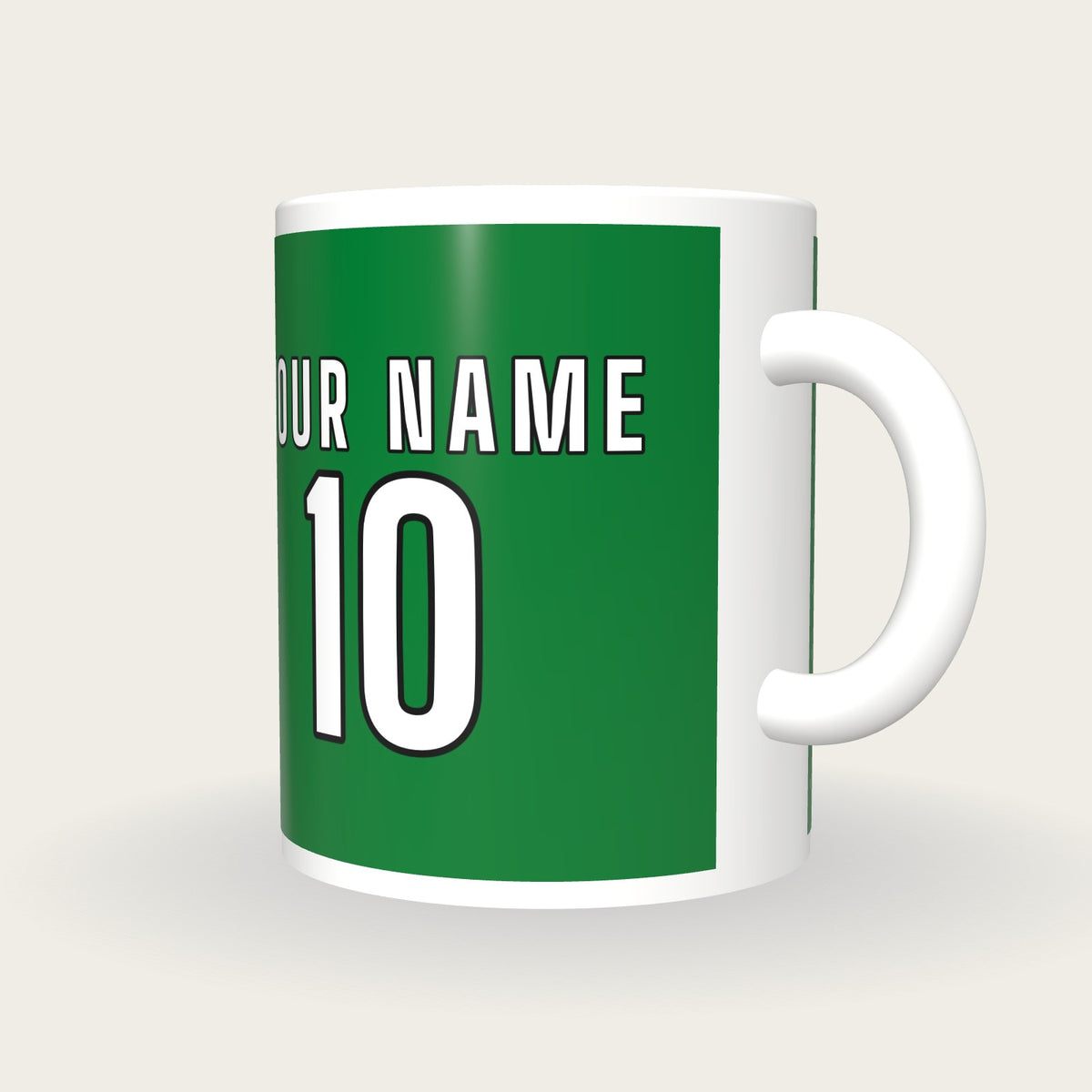 Design Your Own GAA Jersey Mug, three-quarter view