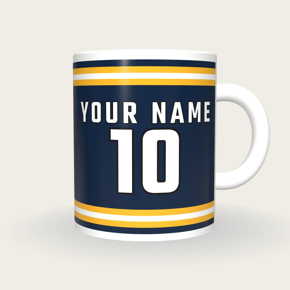 Design Your Own Ice Hockey Jersey Mug, front