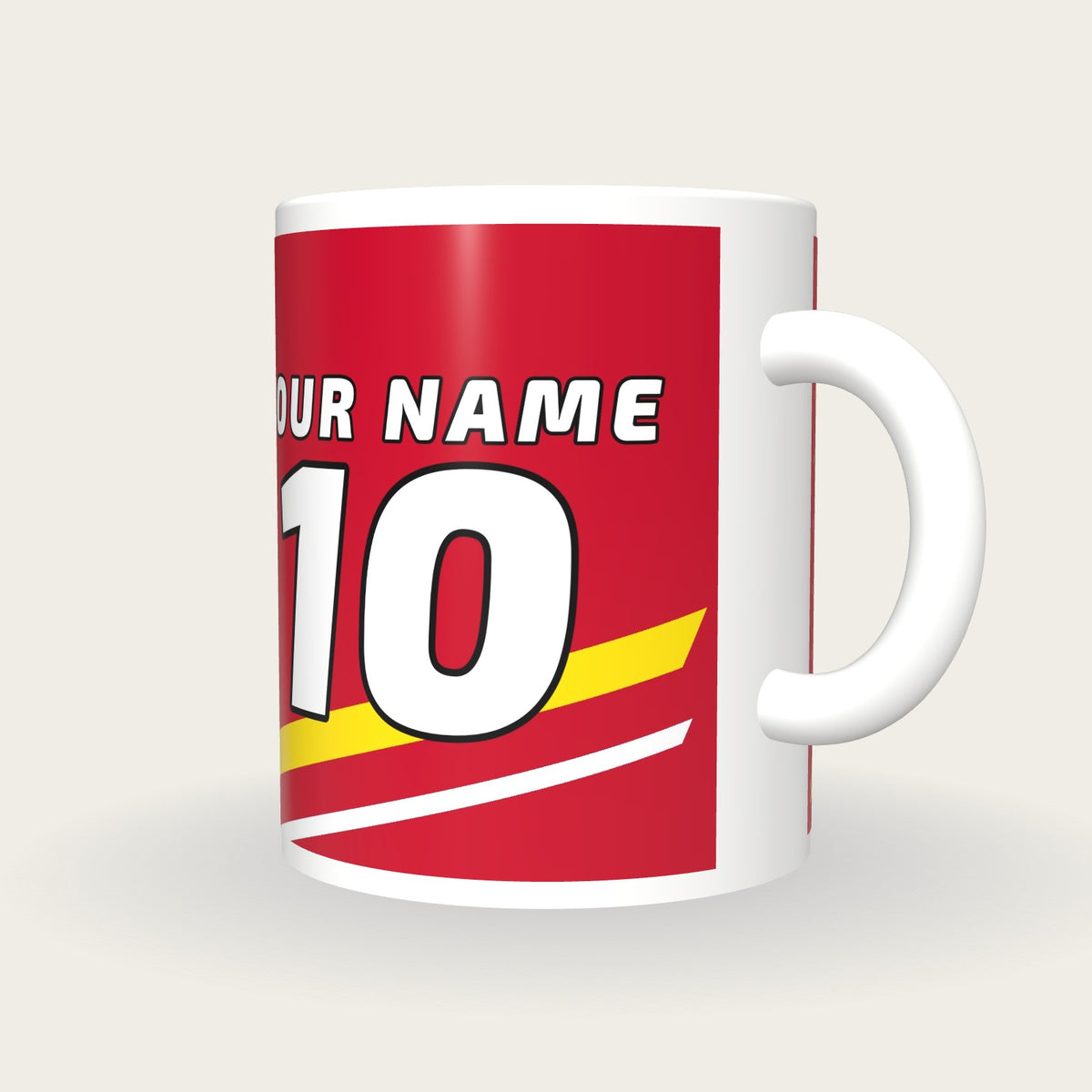 Design Your Own Racing Livery Mug, three-quarter view