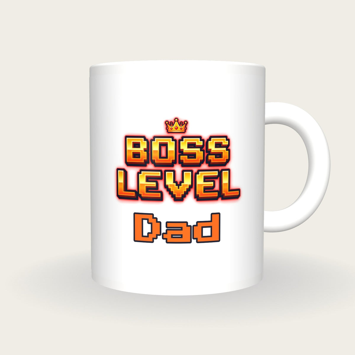 Personalised Boss Level Gamer Mug, front
