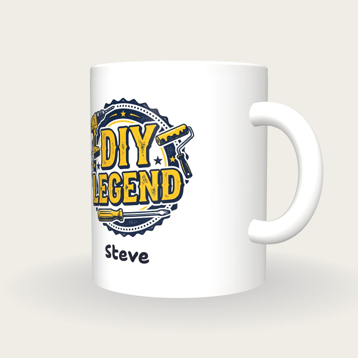Personalised DIY Legend Mug, three-quarter view
