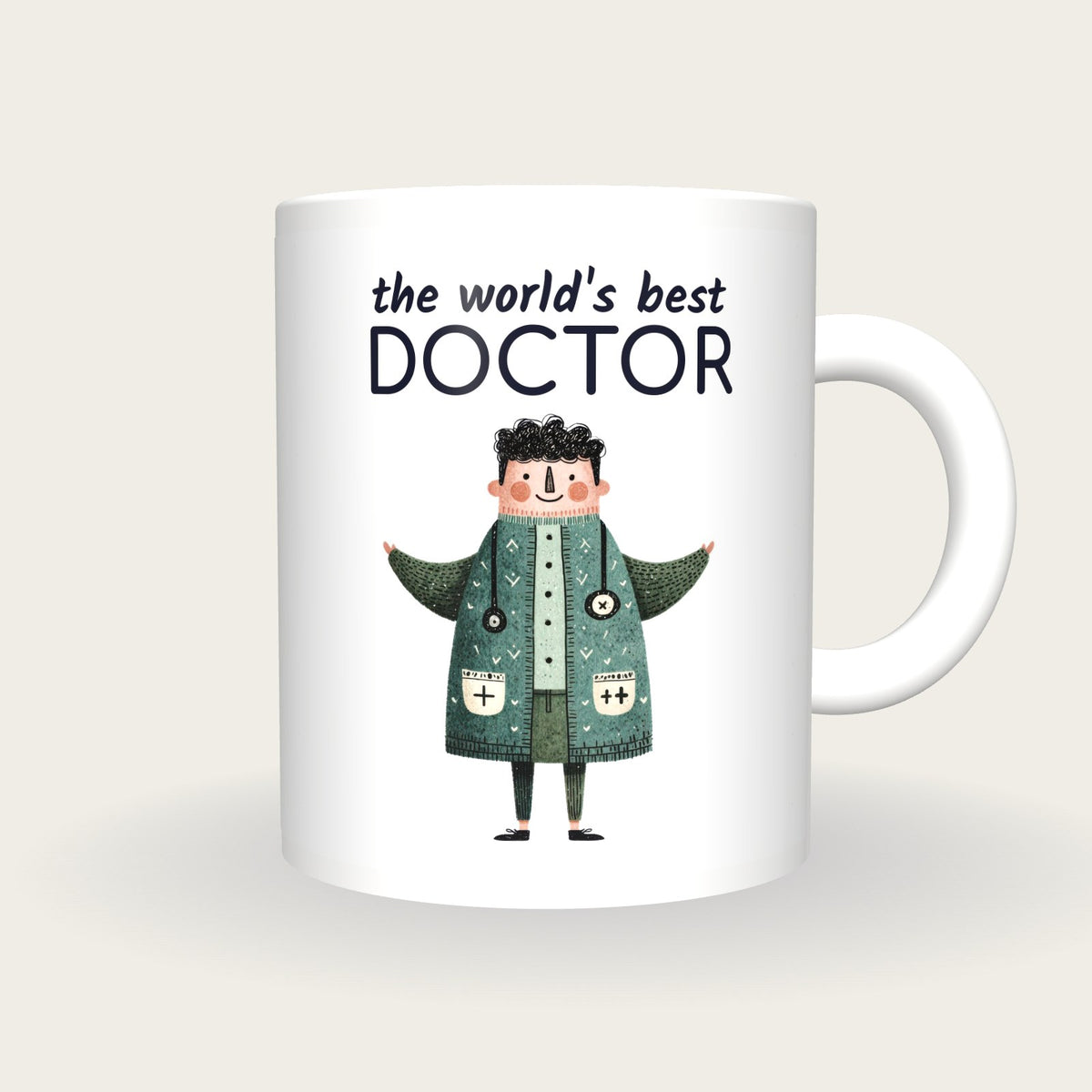Personalised Doctor Mug, World's Best Doctor, front
