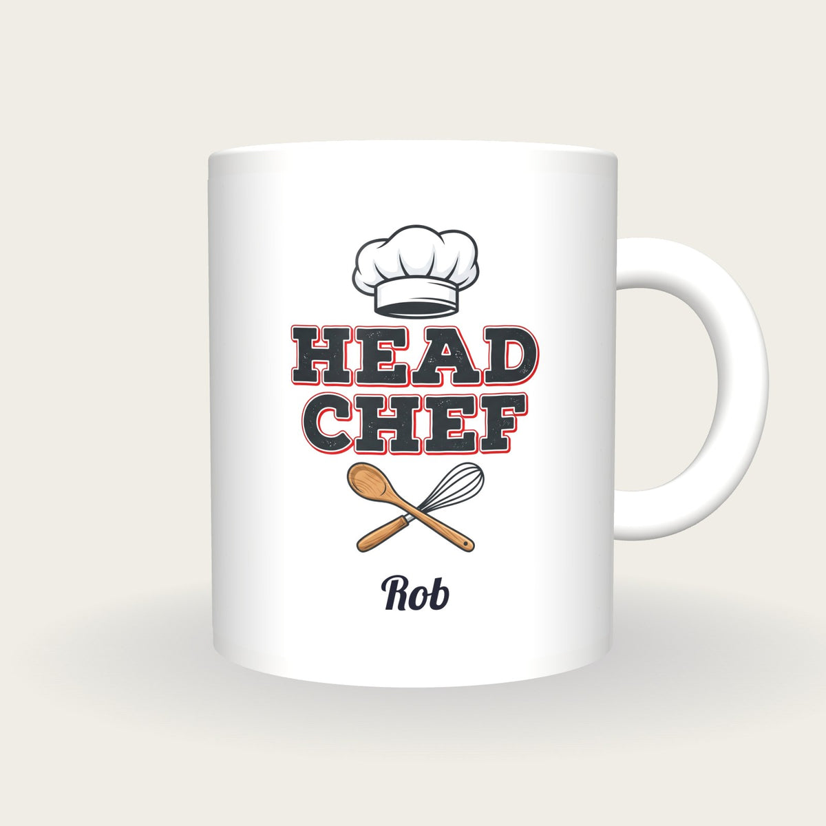 Personalised Head Chef Mug, front